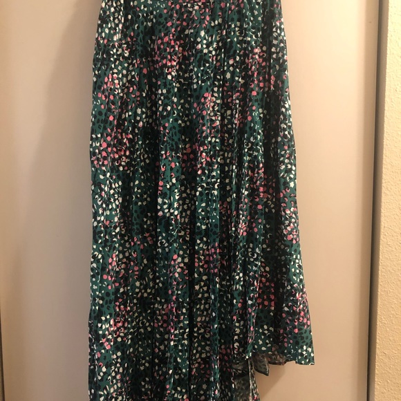 NWT Topshop Painted Spot Pleated Midi Skirt US 4 - Picture 4 of 6